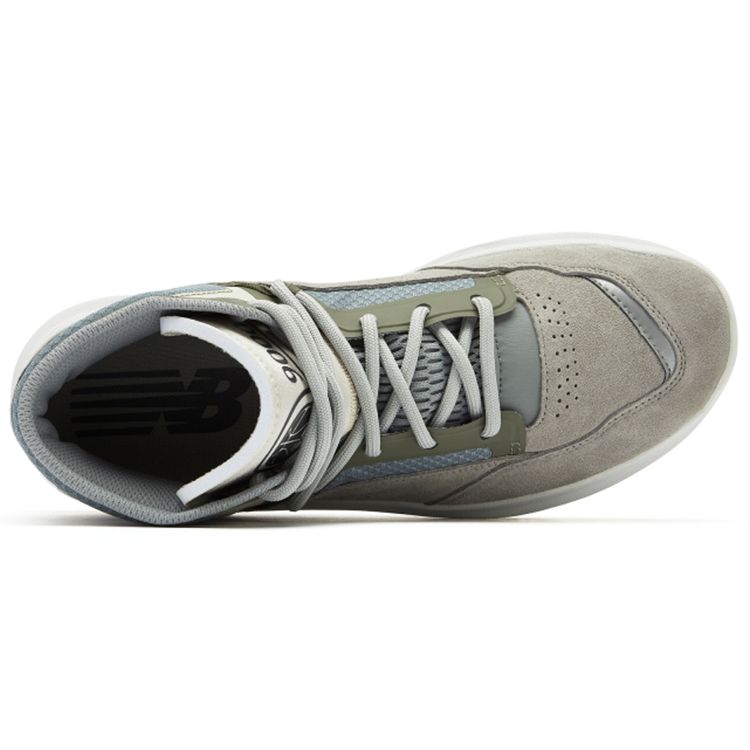 New Balance NB 9000 Pigskin Synthetic Leather Fabric Casual Mid-Top Retro Basketball Shoes Unisex sneaker Gray BB9000K1