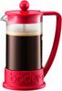 Bodum Coffee Maker French Press 350ml Red Stainless Filter Glass Beaker Infuser