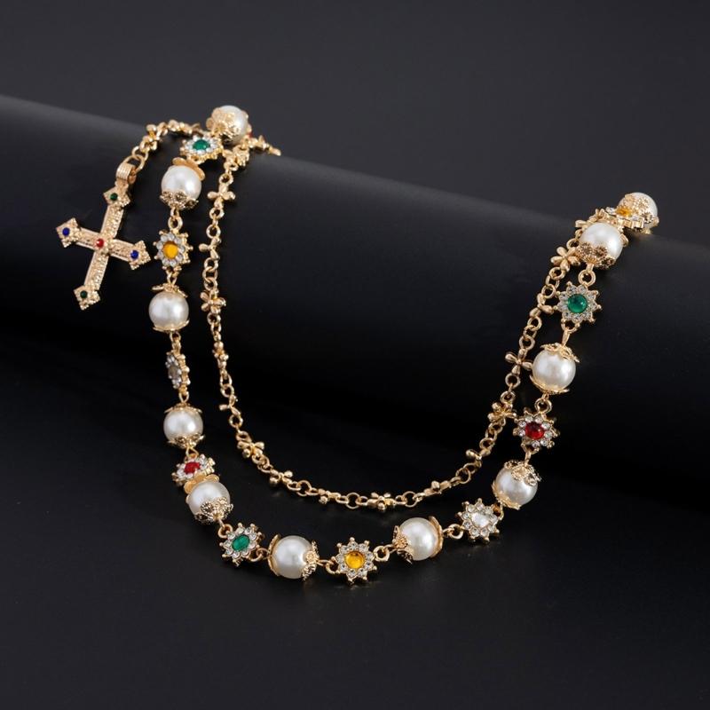 Sophisticated Long Pearls Waist Chain Handmade Pearls Belt Elegant Pants Chain Women Accessory Perfect for Sweater Dress