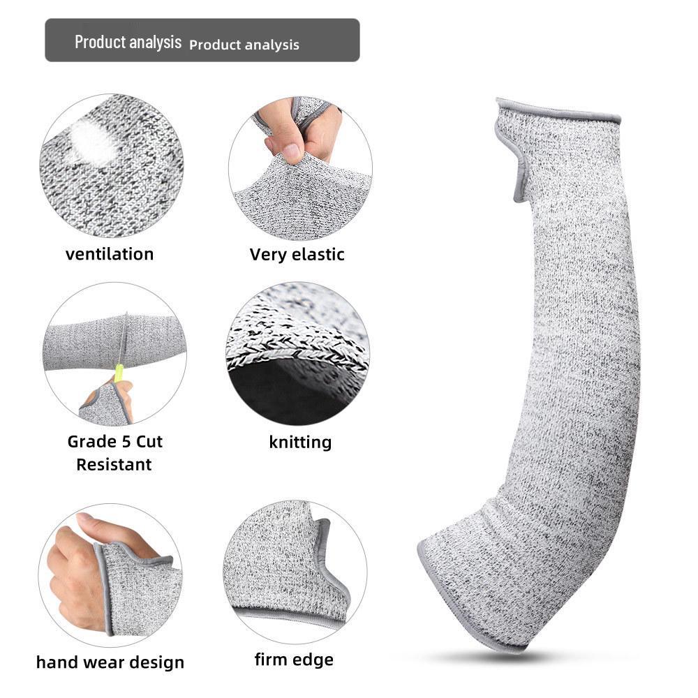 Multi-purpose PE Cut-resistant Arm and Wrist Guards for Glass Handling and Cutting Protection