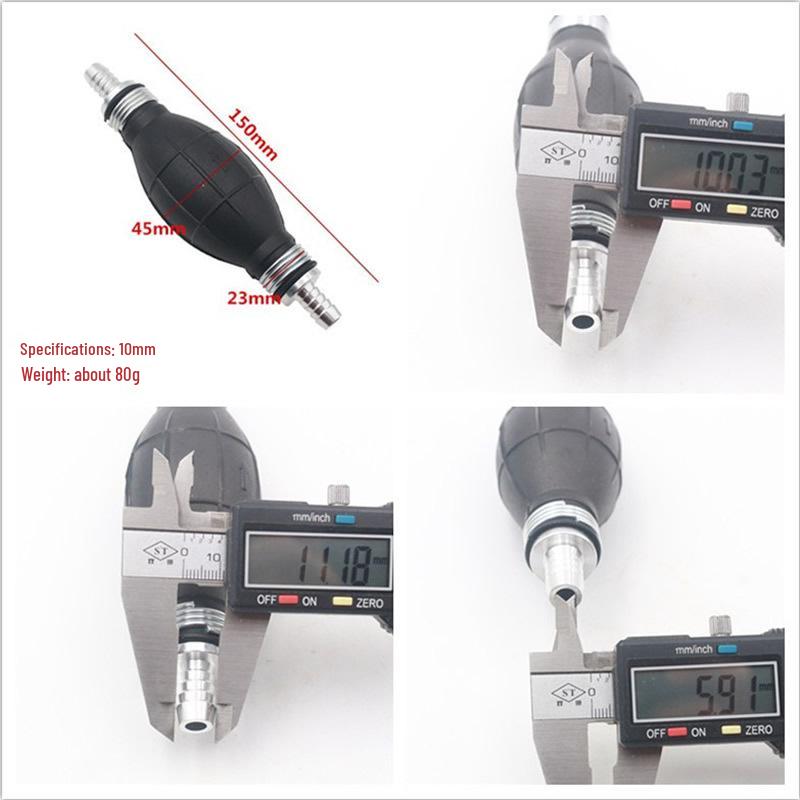 Cross-Border Automotive and Marine Hand Pump - Aluminum Alloy One-Way Valve, Hand-Operated Oil and Water Suction - Available in 6/8/10/12 Sizes.