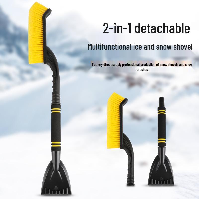 Multifunctional Car Snow Shovel & Ice Scraper Brush - Gentle on Glass