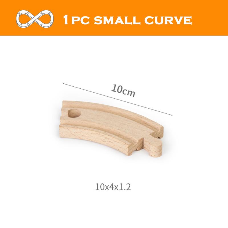 All Kinds Wooden Track Accessories Beech Wood Railway Train Track Toys Fit for Biro All Brands Wooden Tracks Toys for Kids Gifts