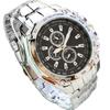 Fashion Men Stainless Steel Quartz Analog Sport Wrist Watch Father's Day Gift