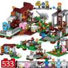 Compatible Lego Bricks: Minecraft Cave, War Village Puzzle for Boys, Birthday Gift