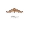 European Solid Wood Carved Floral Applique for Furniture and Doors
