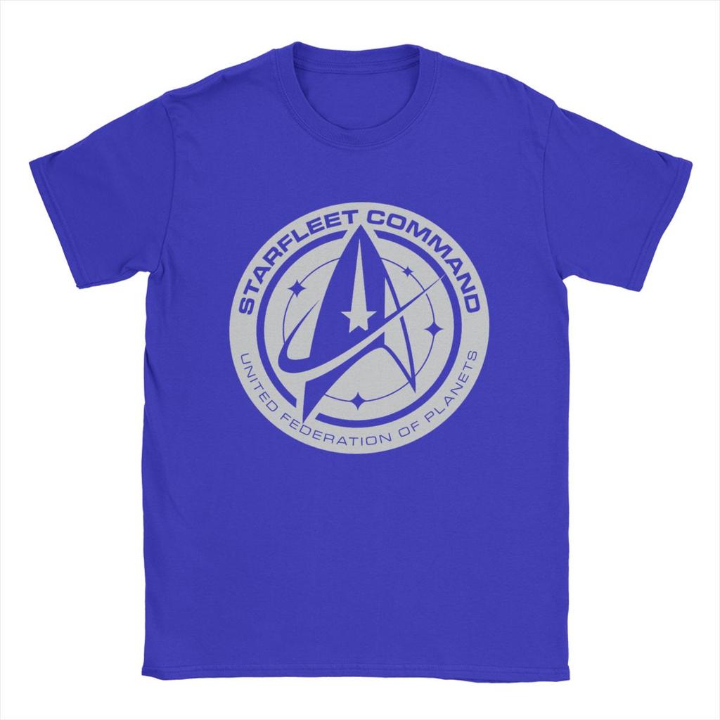 Tricou Stars Treks Discovery Federația Unită pentru Bărbați Tricouri din Bumbac Tricou cu Guler Rotund Mânecă Scurtă Îmbrăcăminte Grafică