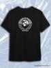 TeeSensation Black Crew Neck Short Sleeve T-Shirt with White USSR State Emblem Print