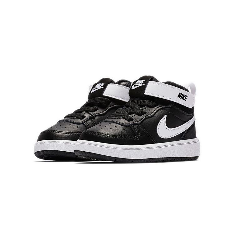 Nike Court Borough Mid 2 TD Black White Baby Sneakers CD7784-010