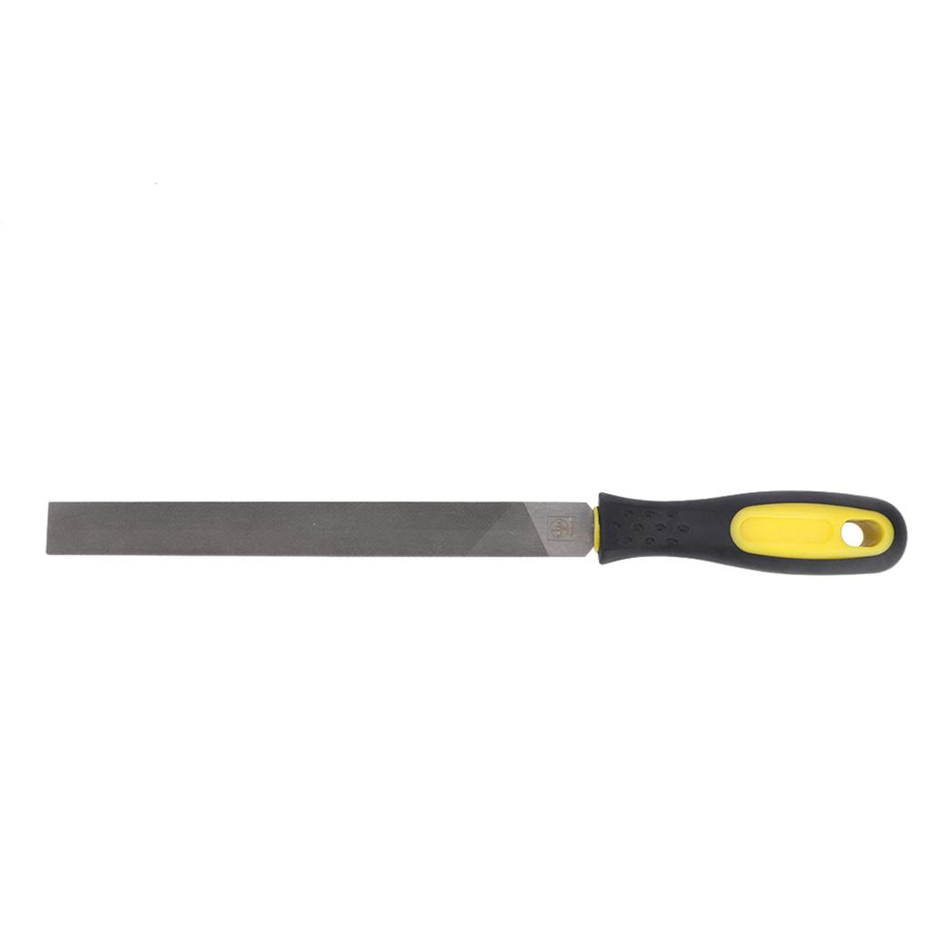 8-Zoll-Flachfräser-Stahlfeile, Schleifklinge mit Griff, Schärf- und Formwerkzeug für Metall, feine Zähne