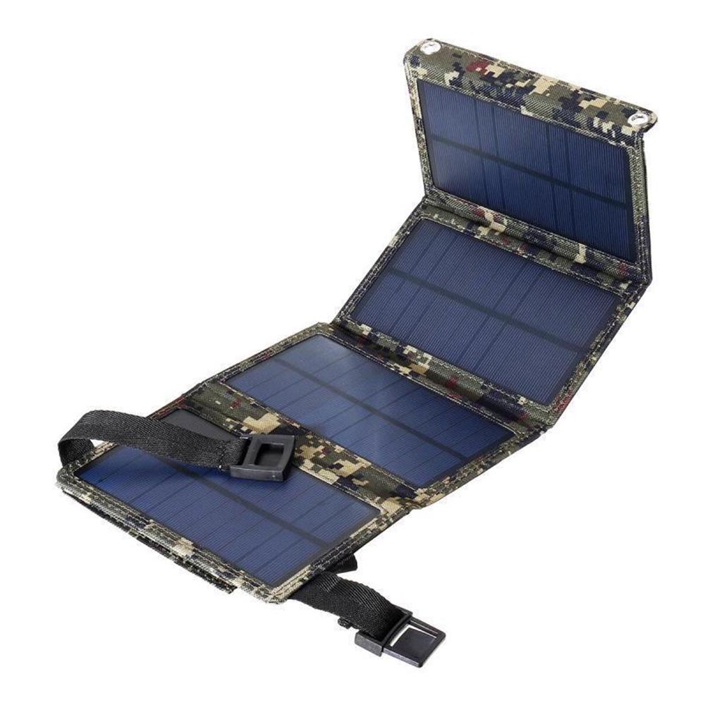 Dual USB Solar Charger 20W Portable Solar Panel Phone Charger for iPhone Android Smartphones iPads