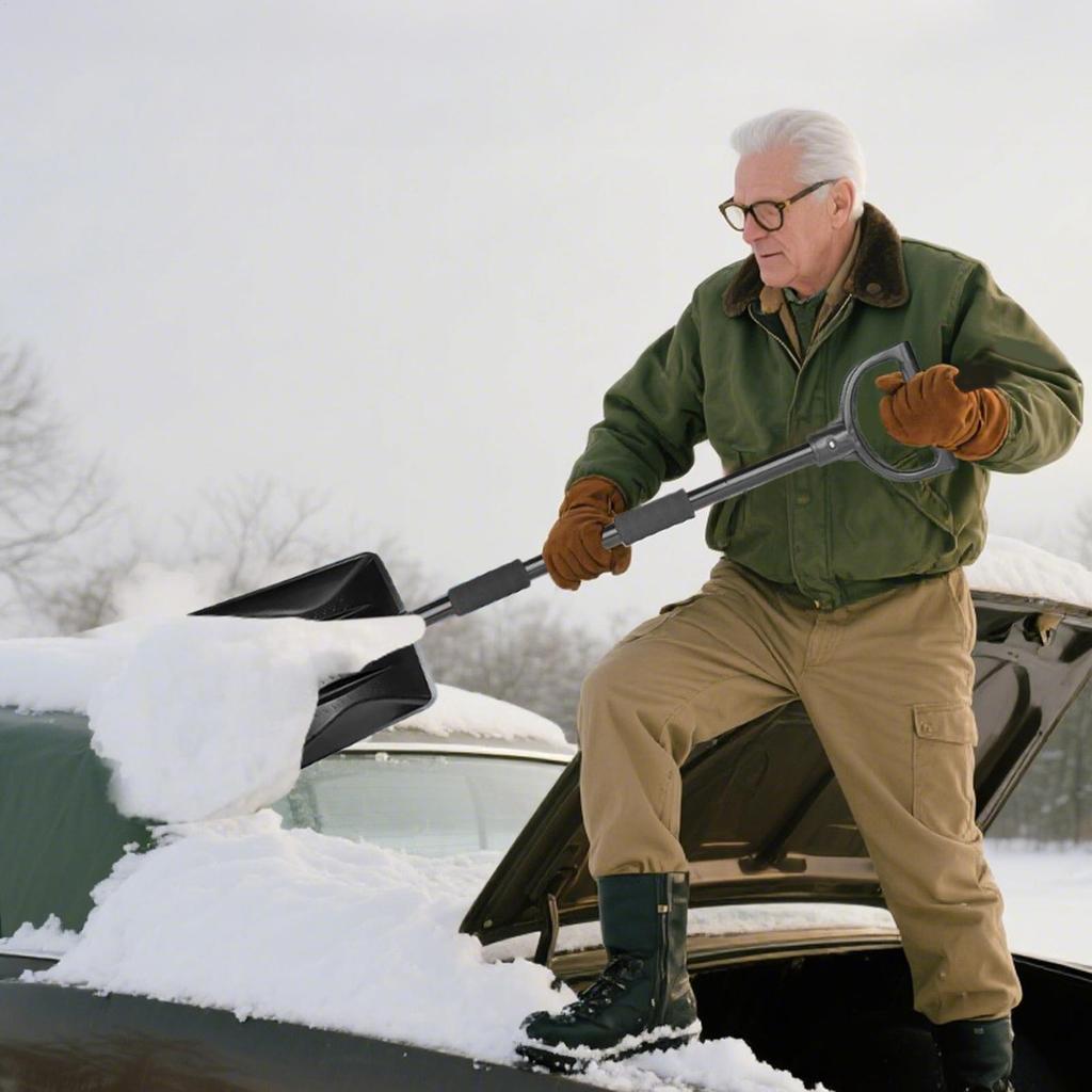 Snow Brush For Car Snow Windshield Scraper Automotive Exterior Accessories For Suv Driveway Roof Garage Parking Lot Roadside