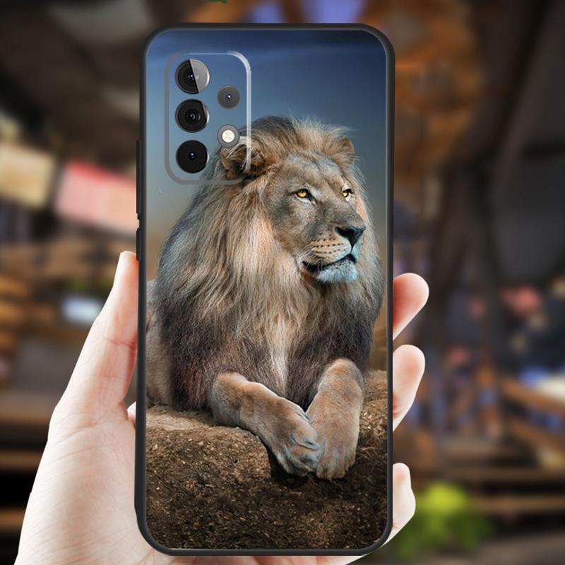 Animal Lion Case For Samsung Galaxy A34 A06 A05 A32 A16 A55 A36 A26 A54 A14 A22 A52 A35 A15 A53 A13 A56