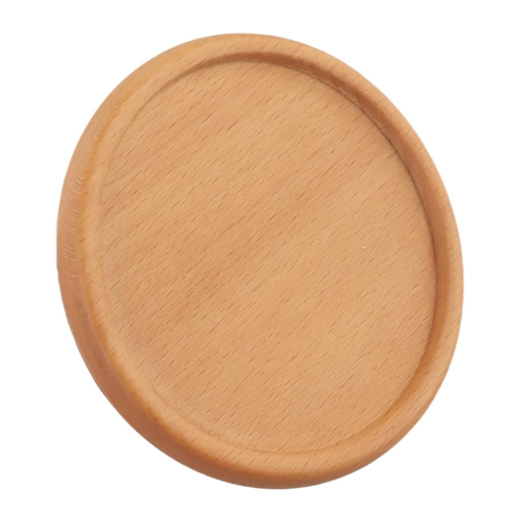 1PC Solid Walnut Wood Coaster Round Square Beech Wood Cup Mat Heat Resistant Tea Coffee Cup Pad Placemats