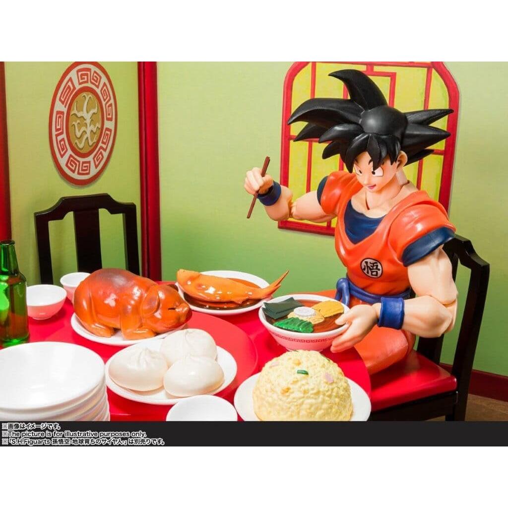 TAMASHII NATIONS S.H.Figuarts Dragon Ball Z Гоку Удовлетворенный Набор 200 мм АБС ПВХ Раскрашенная Подвижная Фигурка
