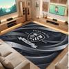 Tappeto in Velluto di Cristallo con Stampa del Leeds United Football, Comodo Assorbente d'Acqua Antiscivolo Tappeto per Pavimenti Interni