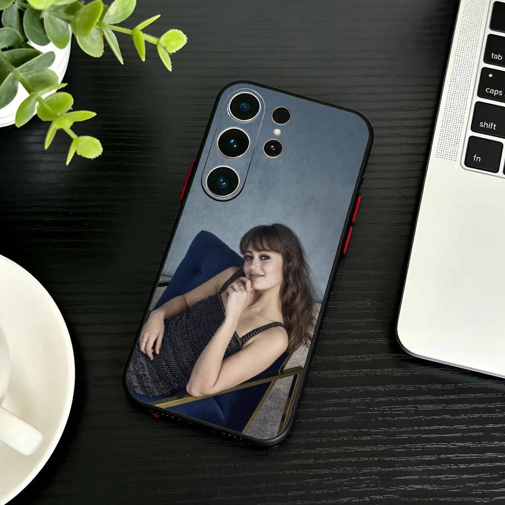 Ella Purnell Phone Case For Samsung S26,S25,S24,S23,S22,S30,S21,Ultra,Plus,FE 5G Black Soft Cover
