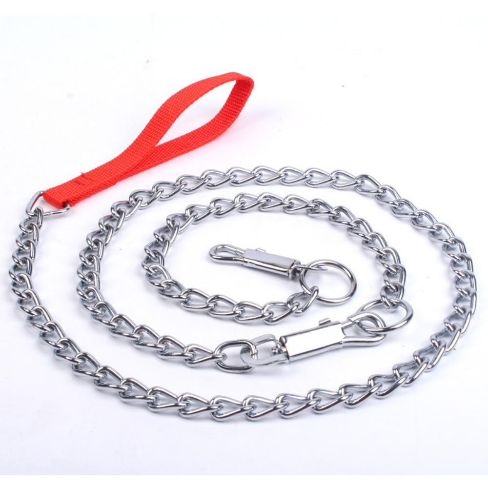 Pet Leash Metal Dog Leash, Iron Chain Dog Leash Iron Buckle Chain Chain Tethered Dog Leash