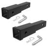 8 Inch Trailer Coupler Extension Bar For Added Clearance With 2 Inch Socket Fits Category III Strong Carbon Steel Construction