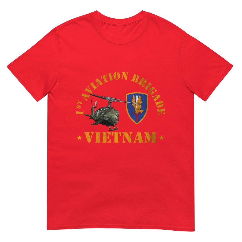 1st Aviation Brigade Uh1 Gunship Vietnam Veteran Father Day Tshirt S