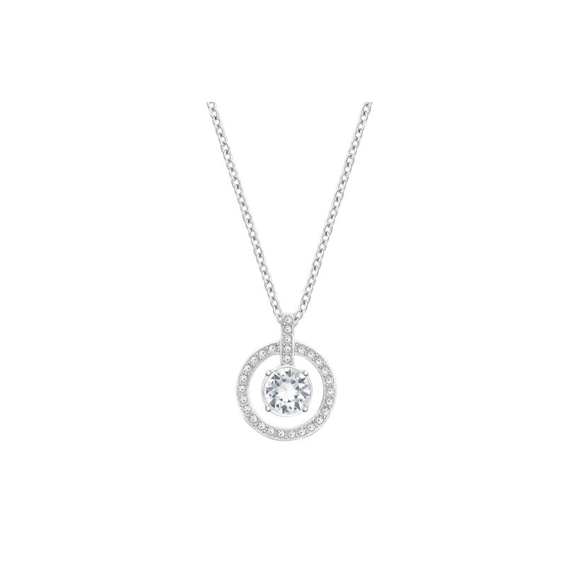 Swarovski Lavender Series Ring Geometric Crystal Necklace Women s White 5535545 белый