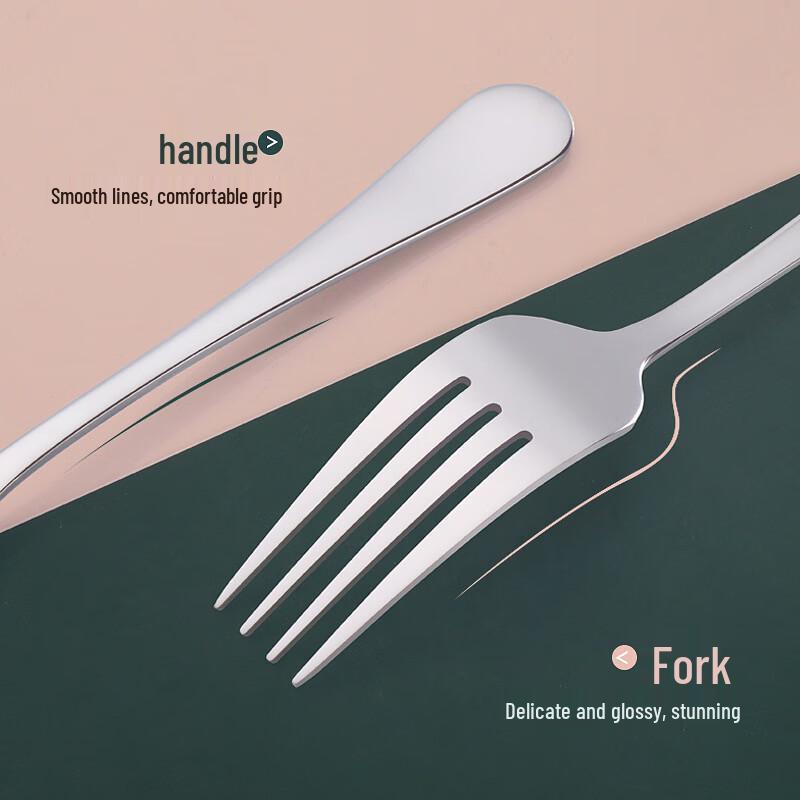 RuHan Stainless Steel European Style Dessert Fork Set
