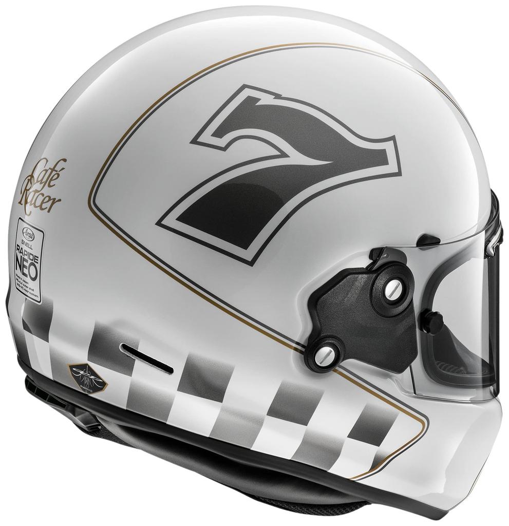 ARAI Motorcycle Helmet Full Face CAFE RACER Glass White L Size RAPIDE-NEO 59-60cm