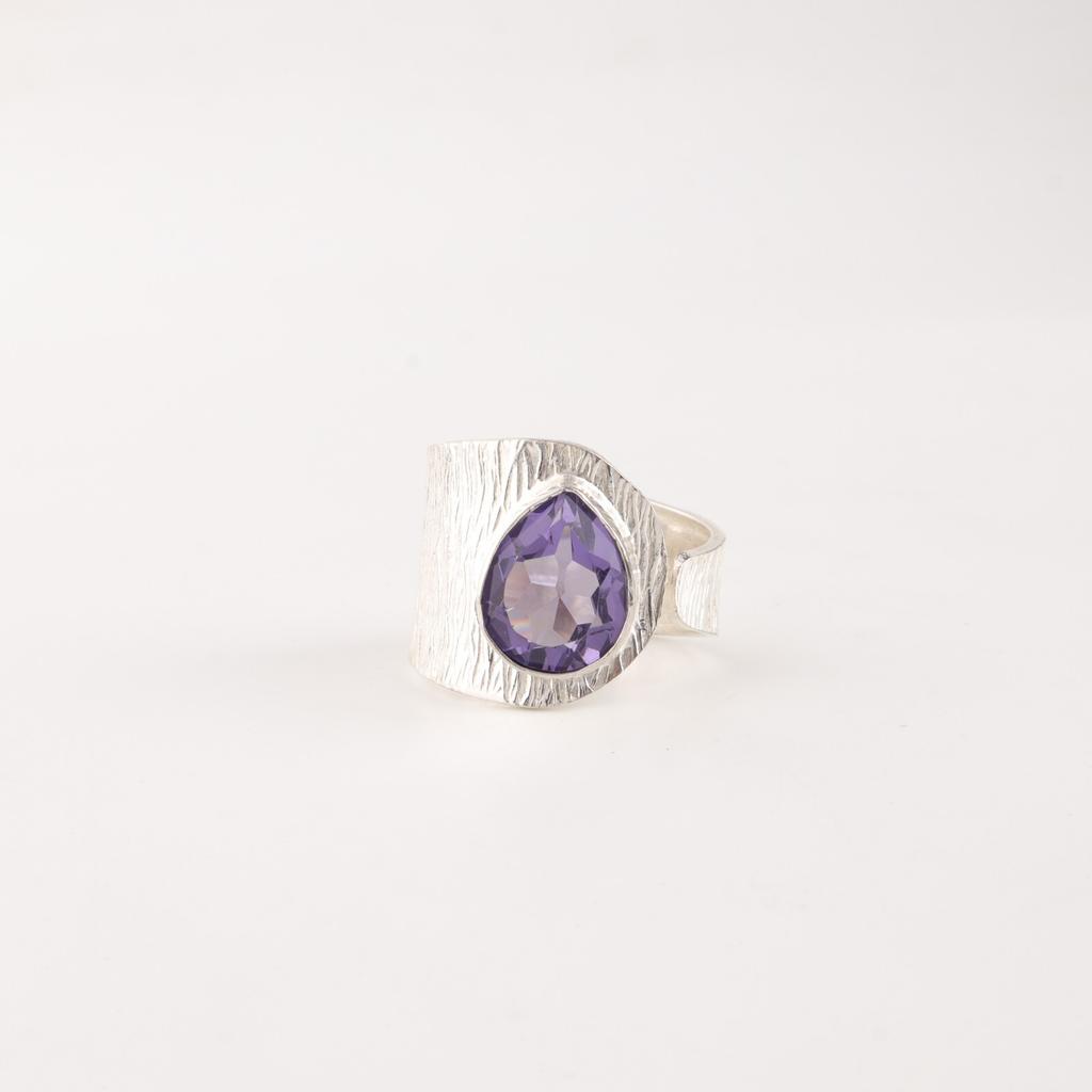 Iolite Gemstone 925 Sterling Silver Handmade Jewelry Fashionable Ring For Wife RR-63-7