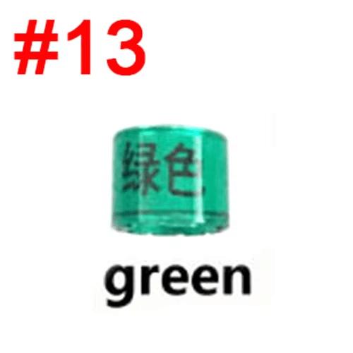 Customize Inner Diameter 8mm Pigeon Foot Ring Year + Country Code + Number 13 Colors Optional зелёный