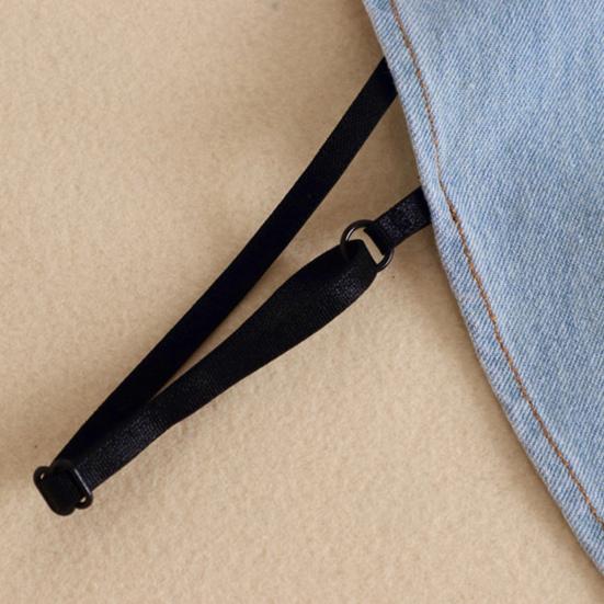 Denim Fake Collar Lapel Women Easy Button-On Shirt Collar Sweaters Dresses Jackets Layering Accessory