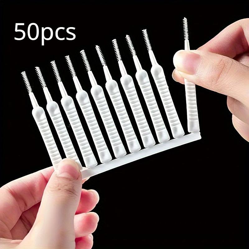 

50 шт. Оборудованы щеткой для чистки душевой лейки, подушечками для мытья ванной комнаты, стержнями, инструментом для прочистки прецизионных форсунок 50pcs