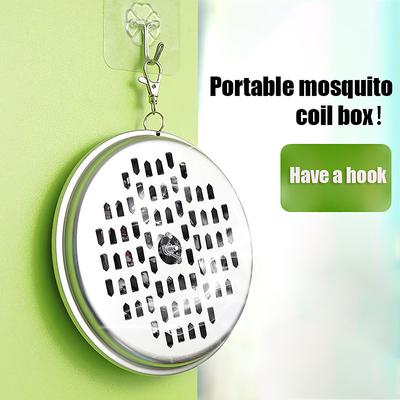 Outdoor Portable Fishing Mosquito Tray Metal Mosquito Coil Holders Iron Incense