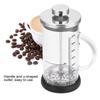 Multifunctional Transparent Heat Resistant Glass Coffee Pot with Handle Home Office(350ml)