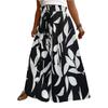 Women’s Loose Fit Printed Wide Leg Palazzo Pants with Elastic Waistband and Flowing Skirt Style Comfortable Design