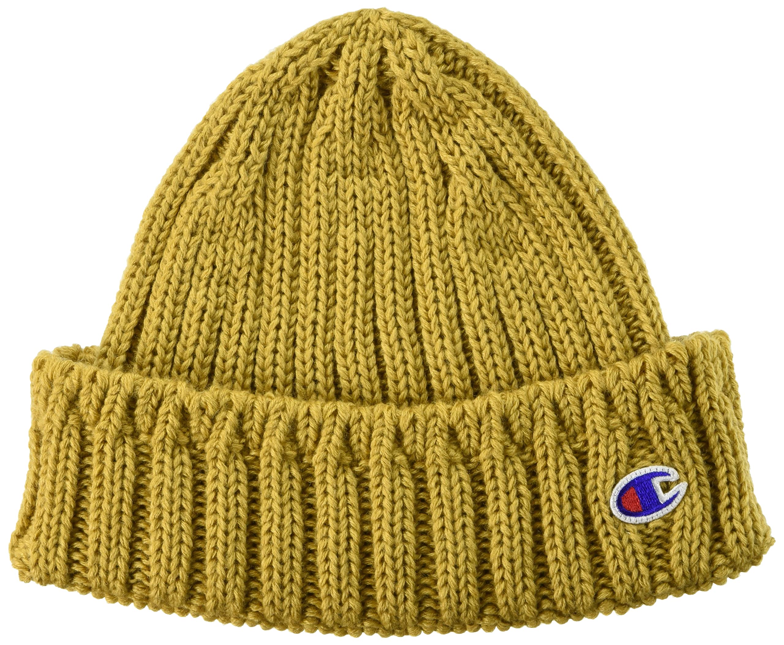 Champion Knit Cap WHOLEGARMENT Made in Japan 492-1011 Mustard Free Size 57-59 cm Unisex Beanie Winter Hat горчичный