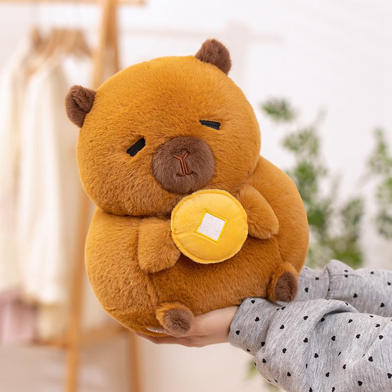 Fatty Capybara Doll Cute Kapibala Plush Toy Doll Girls Pillow Children's Gift Doll