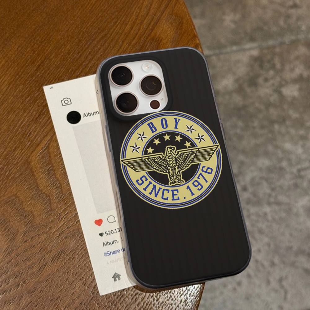 Classic Punk Logo B-Boy L-London For IPhone 17 16 15 14 13 12 11 Pro Max Plus Pro Corrugated Shockproof Matte Phone Cover