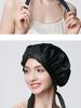 19 Momme Thick Silk Nightcap - 100% Mulberry Silk Hair Growth & Care Cap, Anti-Frizz Bath Cap for Dry Hair