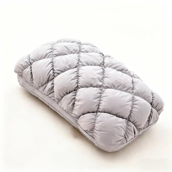 Yousheng Pineapple Bun Pillow, Fluffy Quilted Bed Pillow, Cooling Marshmallow-Soft Pillow for Adults Bedroom Dorm Bed Sleeping