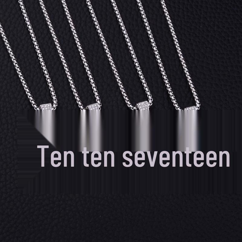 Voll besetztes Zirkon-Kreuz-Halskette - Hip-Hop Vielseitige Pullover-Kettenverzierung