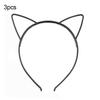 3Pcs Lovely Cat Ears Women Girls Hoop Hairband Headband Party Hair Accessories