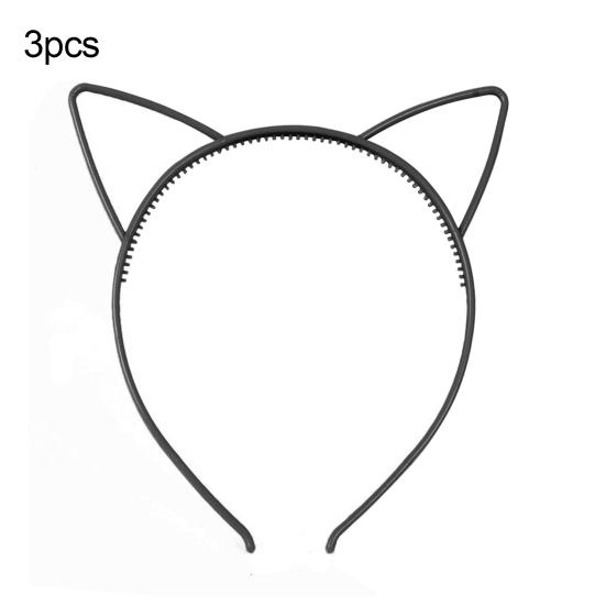 3Pcs Lovely Cat Ears Women Girls Hoop Hairband Headband Party Hair Accessories