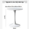 European Simple Round Dining Table for Home, Balcony, or Coffee Shop