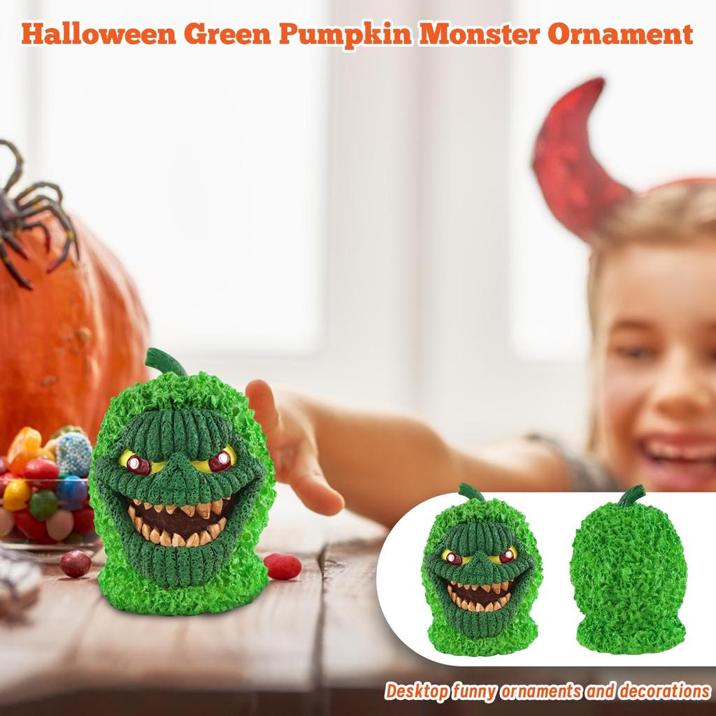 Halloween Pumpkin Head Tree Spirit Ornament Creative Desktop Resin Trendy Atmosphere Decoration Gift Ornament