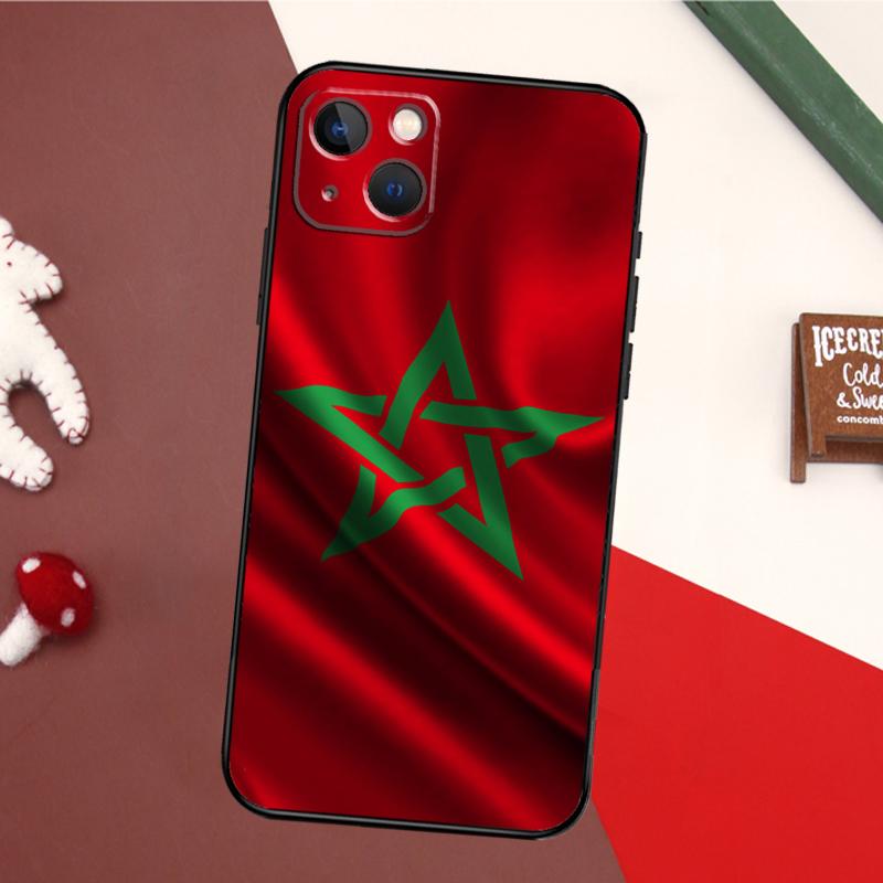Morocco Flag Case For iPhone 17 Pro Max 16 15 14 13 11 12 Pro Max mini 15 16 Plus 16e 17 Air Back Cover