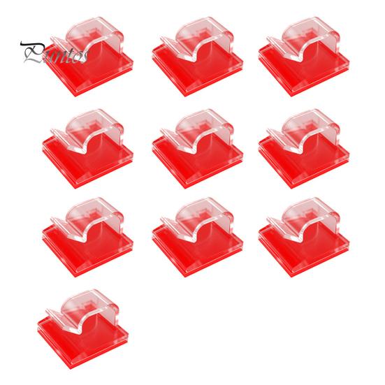 10/50 stk klar kabelhåndteringsklips selvklebende multifunksjonell wirefesteklips klebrig ledningsholder Utendørs Christmas Fairy Light Organizer Clip