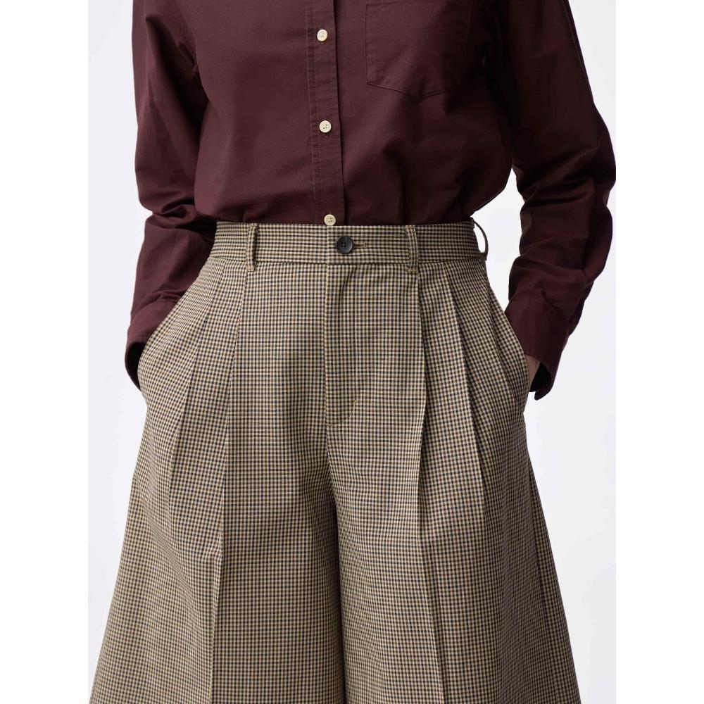 Gu Bermudové šortky s kostkovaným vzorem