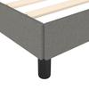Bed Frame without Mattress Dark Grey 140 x 190 cm Fabric