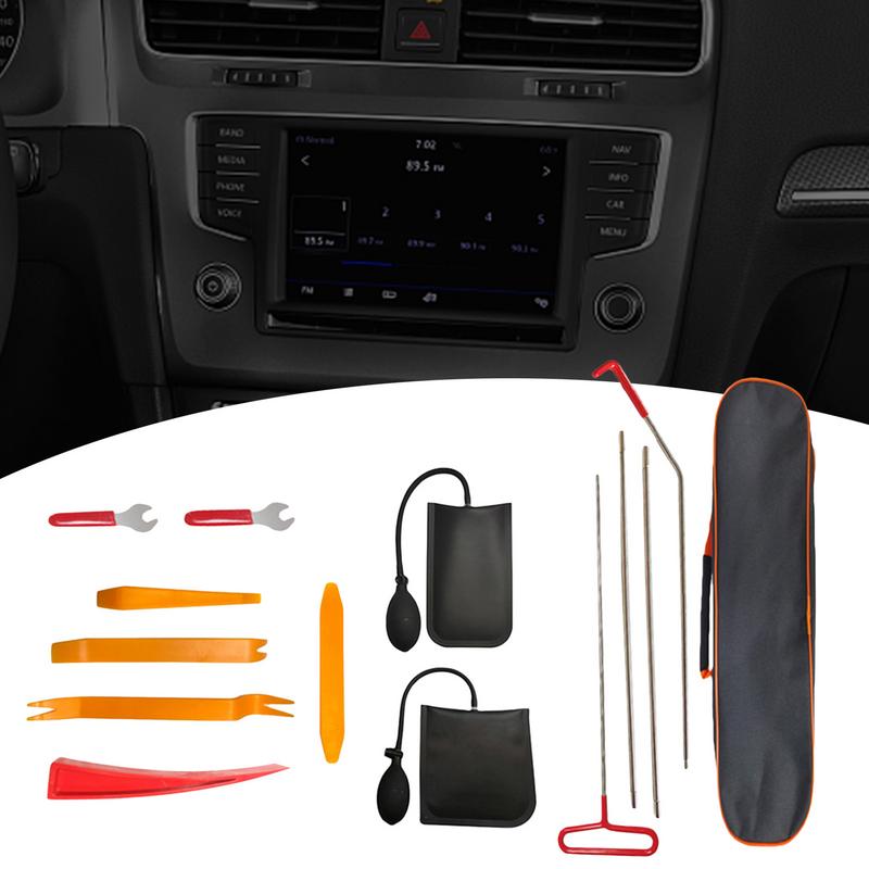 Gereedschap met lange reikwijdte Auto-uitsluiting 18 STuks Garagedeur Haak Auto Noodhaak Automobiele Gereedschapskisten Gereedschap voor Ontgrendeling op Lange Afstand