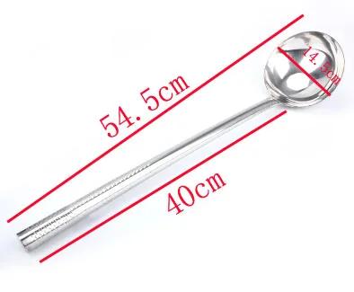 Long Handle Shovel Cooking Pot Turner Stainless Steel Spatula Turners Kitchen Cooking Utensils Cookware Tools Soup Spoon wok